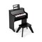 Mini 25-Key Kids Piano with Stool, Adjustable Speed, Volume, and Record/Playback Feature